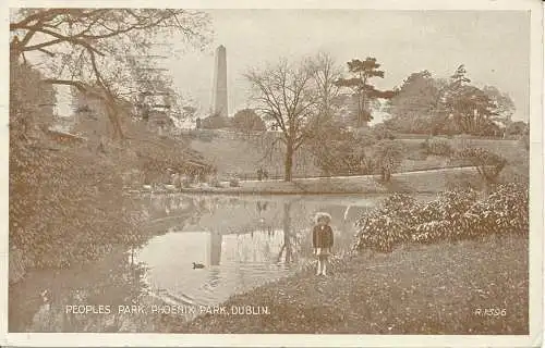 PC22904 Peoples Park. Phoenix Park. Dublin. Valentinstag. Nr. R.1396. 1945