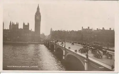 PC22613 Westminster Bridge. London. Kingsway. Nr. 14614. RP. 1908