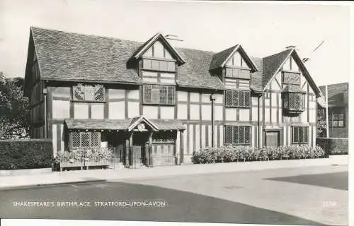 PC22238 Shakespeares Geburtshaus. Stratford Upon Avon. Lachs. Nr. 22738. RP