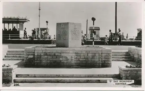 PC22329 D Day Monument. Südsee. Nr. 236. RP