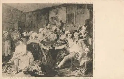 PC22815 The Rakes Progress. Wm. Hogarth. Die Orgie