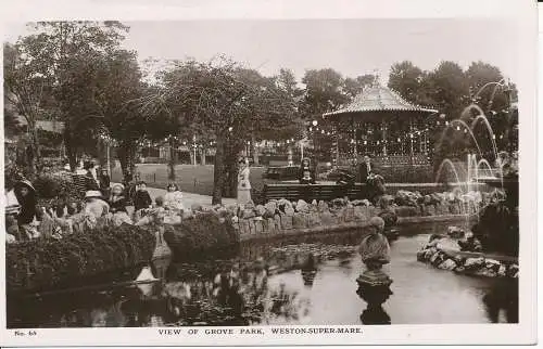 PC22652 Blick auf Grove Park. Weston Super Mare. J.L. Nr. 68