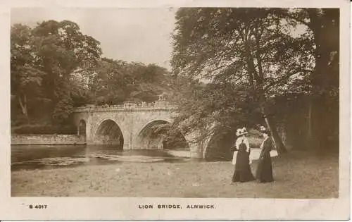 PC22725 Löwenbrücke. Alnwick. Kingsway. Nr. S 4017. RP. 1910