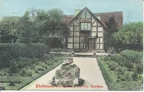 PC22915 Shakespeares-Haus aus dem Garten. 1906