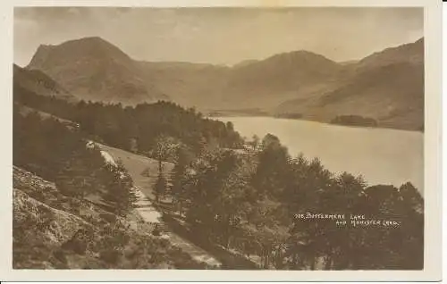 PC22340 Buttermere Lake und Honister Crag. Abraham. Nr. 108. RP