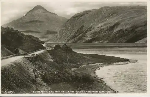 PC22565 Loch More und Ben Stack. Zwischen Lairg und Scourie. Weiß. Das Beste von allem.