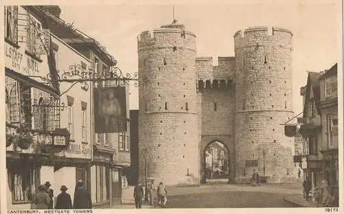 PC22858 Canterbury. Westgate Towers. Photochrom. Nr. 78173