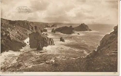 PC22933 Kynance Cove. Die Eidechse. Nr. 1160. 1946