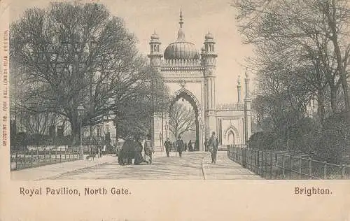 PC23064 Königlicher Pavillon. North Gate. Brighton. Mezzotint. 1905