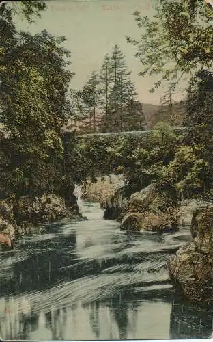 PC22730 Pont Y Paar. Bettws Y Coed. Milton. Glasette. 1908