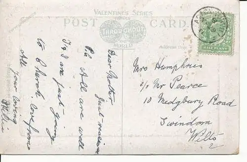 PC22964 Fowey. Valentinstag. 1911