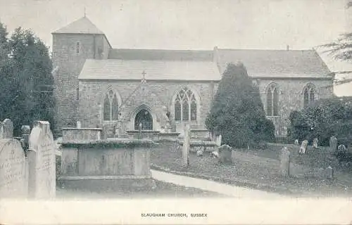 PC48021 Slaugham Church. Sussex. 1905