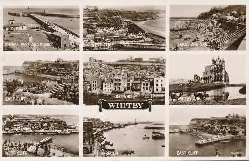 PC48181 Whitby. Multi-View. Valentinstag. RP. 1952