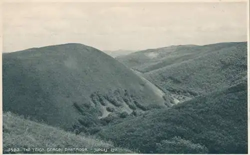 PC48291 Die Teign-Schlucht. Dartmoor. Judges Ltd. Nr. 5923