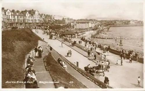 PC48168 South Side and Spa. Bridlington. Bamforth. RP. 1953