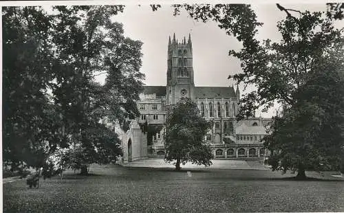 PC47633 Downside Abbey aus dem Süden. RP