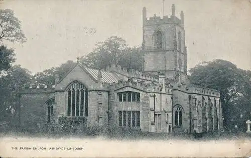 PC48107 Die Pfarrkirche. Ashby de la Zouch. 1903