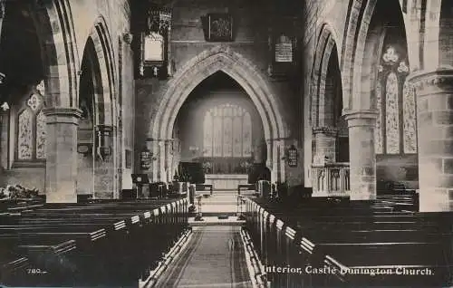 PC48194 Innenraum. Castle Donington Church. F.W. Scarratt