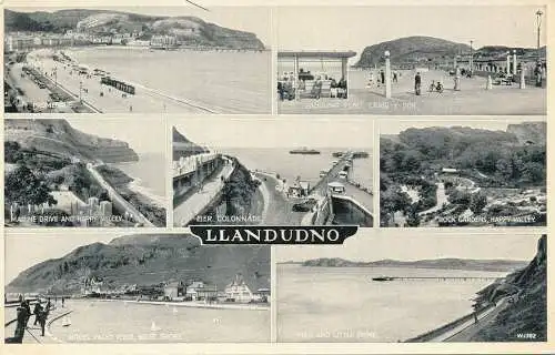 PC47704 Llandudno. Multi-View. Valentinstag. Silber