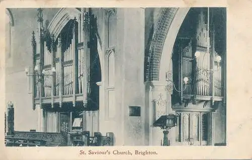 PC48044 St. Saviours Kirche. Brighton. Sheldrick. 1905