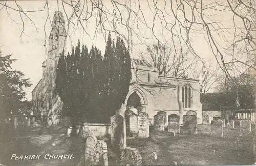 PC48290 Peakirk Church. 1910