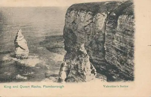 PC48642 King and Queen Rocks. Flamborough. Valentinstag