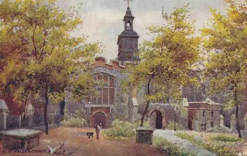 PC48966 Gt. St. Helens Kirche. Tuck. Aquarette. Nr. 6258. 1904