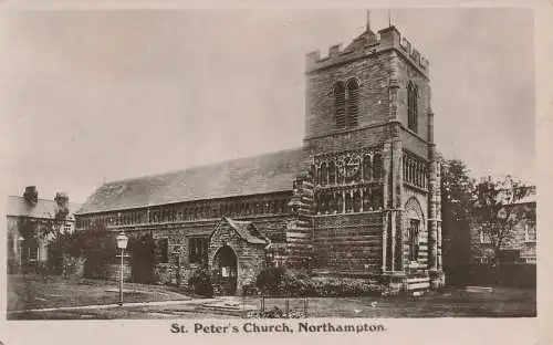 PC48295 St. Peters Kirche. Northampton. Poole. 1915