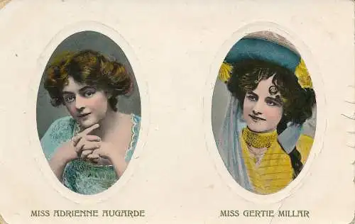 PC63431 Miss Adrienne Augarde und Miss Gertie Millar. 1909