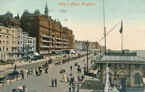 PC64186 Kings Road. Brighton. Valentinstag. 1911