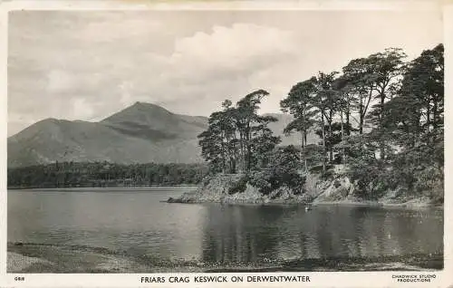 PC65161 Brüder Crag Keswick auf Derwentwater. Chadwick. RP. 1955