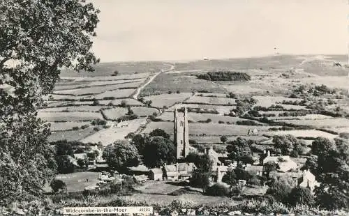 PC65156 Widecombe im Moor. RP. 1974