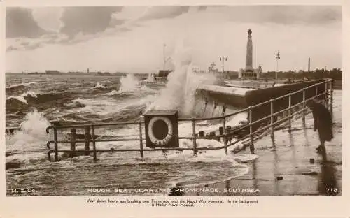 PC65111 Raues Meer. Clarence Promenade. Südsee. Mills and Co. RP. 1938