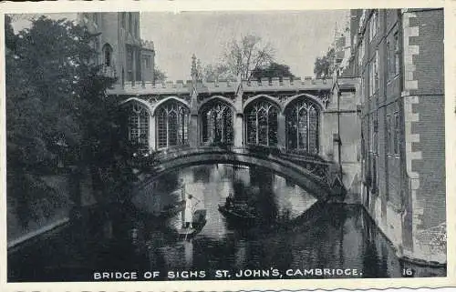 PC65246 Seufzerbrücke St. Johns. Cambridge. 1960