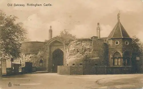 PC63407 Altes Tor. Nottingham Castle. Ritchies. Zuverlässig. 1913