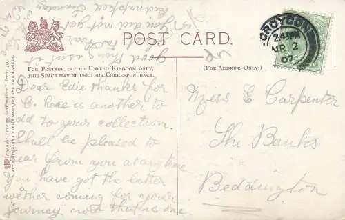 PC63502 Vivary Park. Taunton. Tuck. Ansicht. 1907