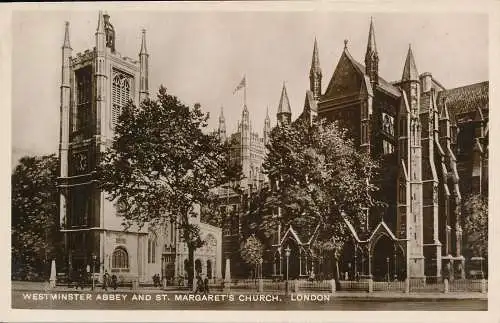 PC65316 Westminster Abbey und St. Margarets Church. London. RP