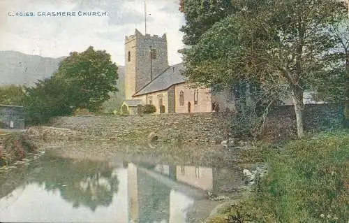 PC64217 Grasmere Church. Photochrom. Celesque. Nr. C.40169. 1912