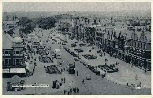 PC64268 The Square. St. Annes on Sea. Lachs. Nr. 21316. 1961