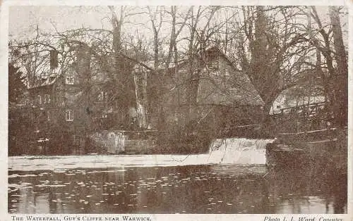 PC6398 Der Wasserfall. Guys Cliffe in der Nähe von Warwick. J.J. Ward