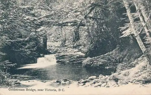 PC65262 Goldstream Bridge in der Nähe von Victoria. B.C. Valentinstag