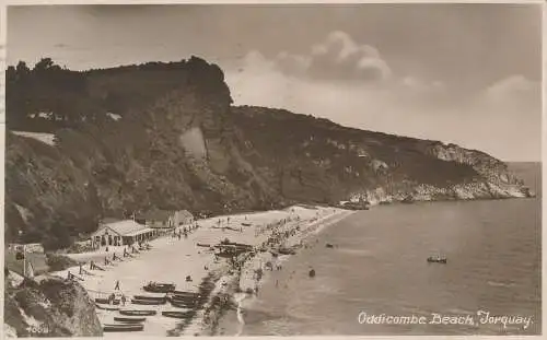 PC64228 Oddicombe Beach. Torquay. W. S. Gibbs. 1923