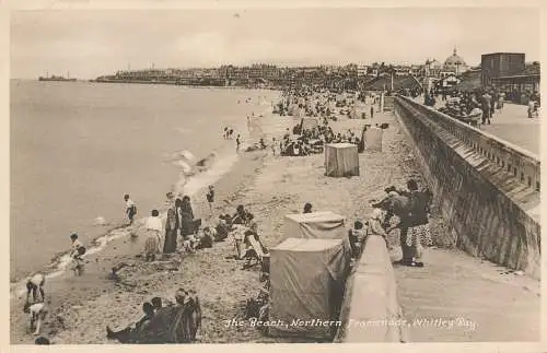 PC65516 Der Strand. Nordpromenade. Whitley Bay. M. und L. National