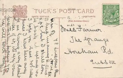 PC64274 Der Pavillon. Brighton. Tuck. 1914