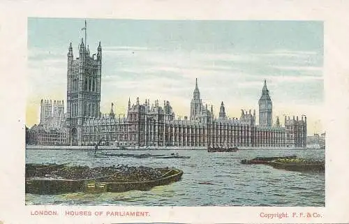 PC65931 London. Häuser des Parlaments. F.F. und Co