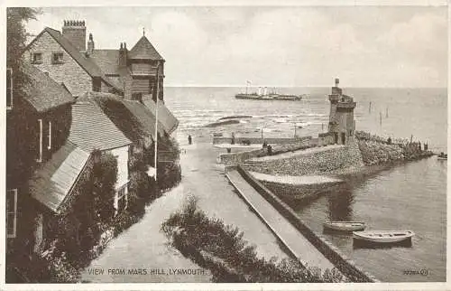 PC64024 Blick vom Mars Hill. Lynmouth. Valentinstag. Foto braun. Nr. 75782