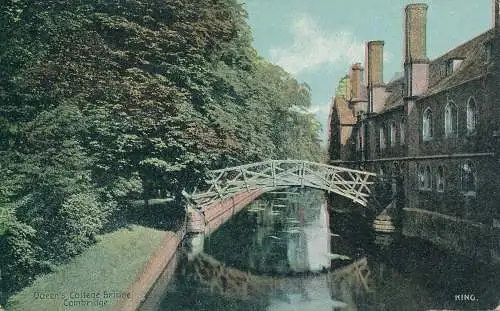 PC65462 Queens College Bridge. Cambridge