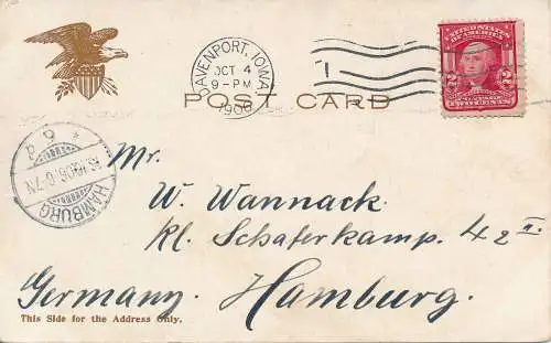 PC65280 alte Postkarte. Damen. 1906