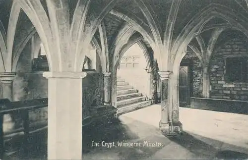 PC65774 Die Krypta. Wimborne Minster. G.E. Bozon