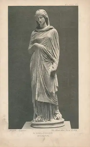 PC66049 Eine trauernde Frau. Die bildende Kunst. British Museum